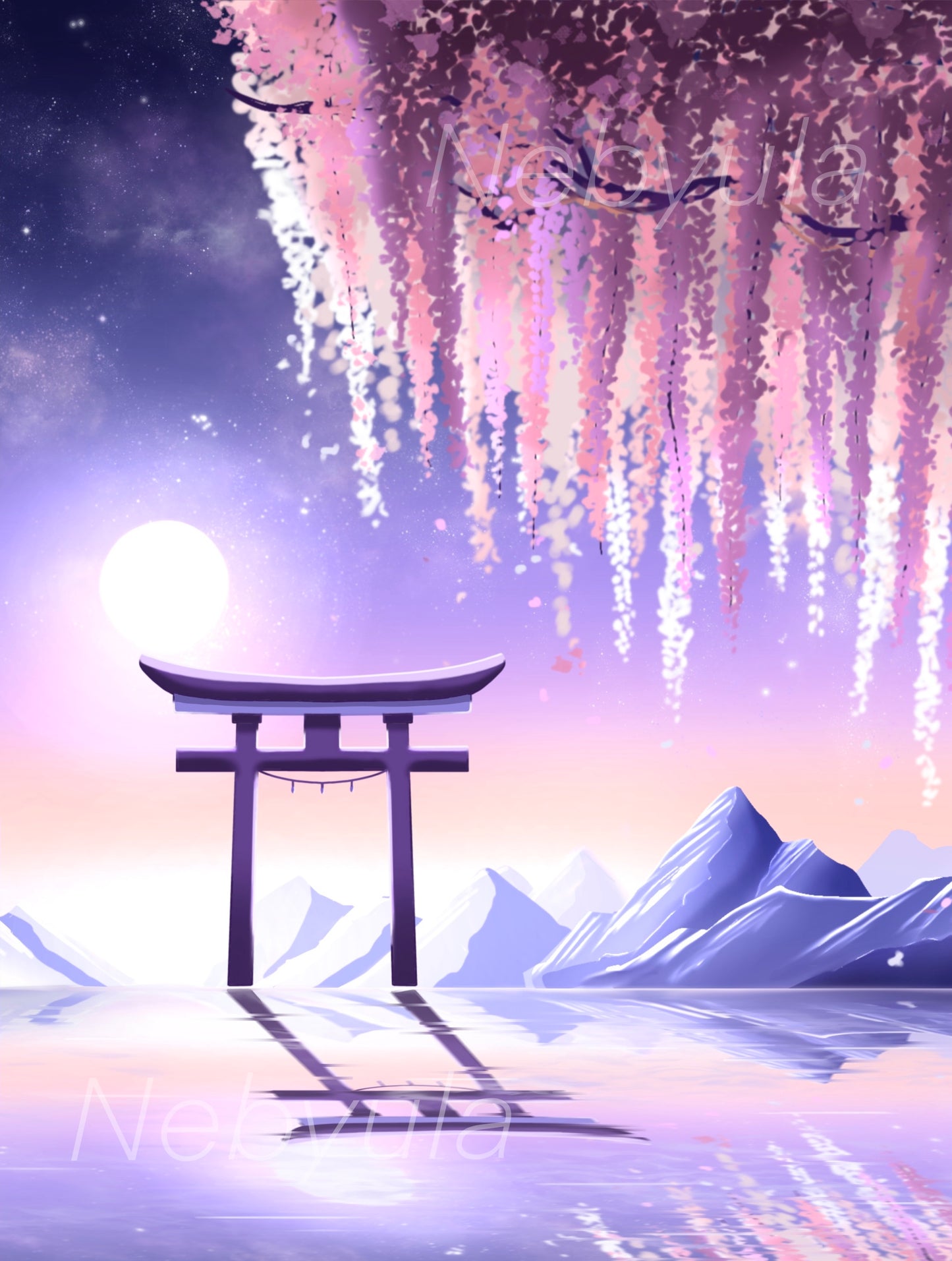 Tryptique "Rêve suspendu" - Art numérique japonais