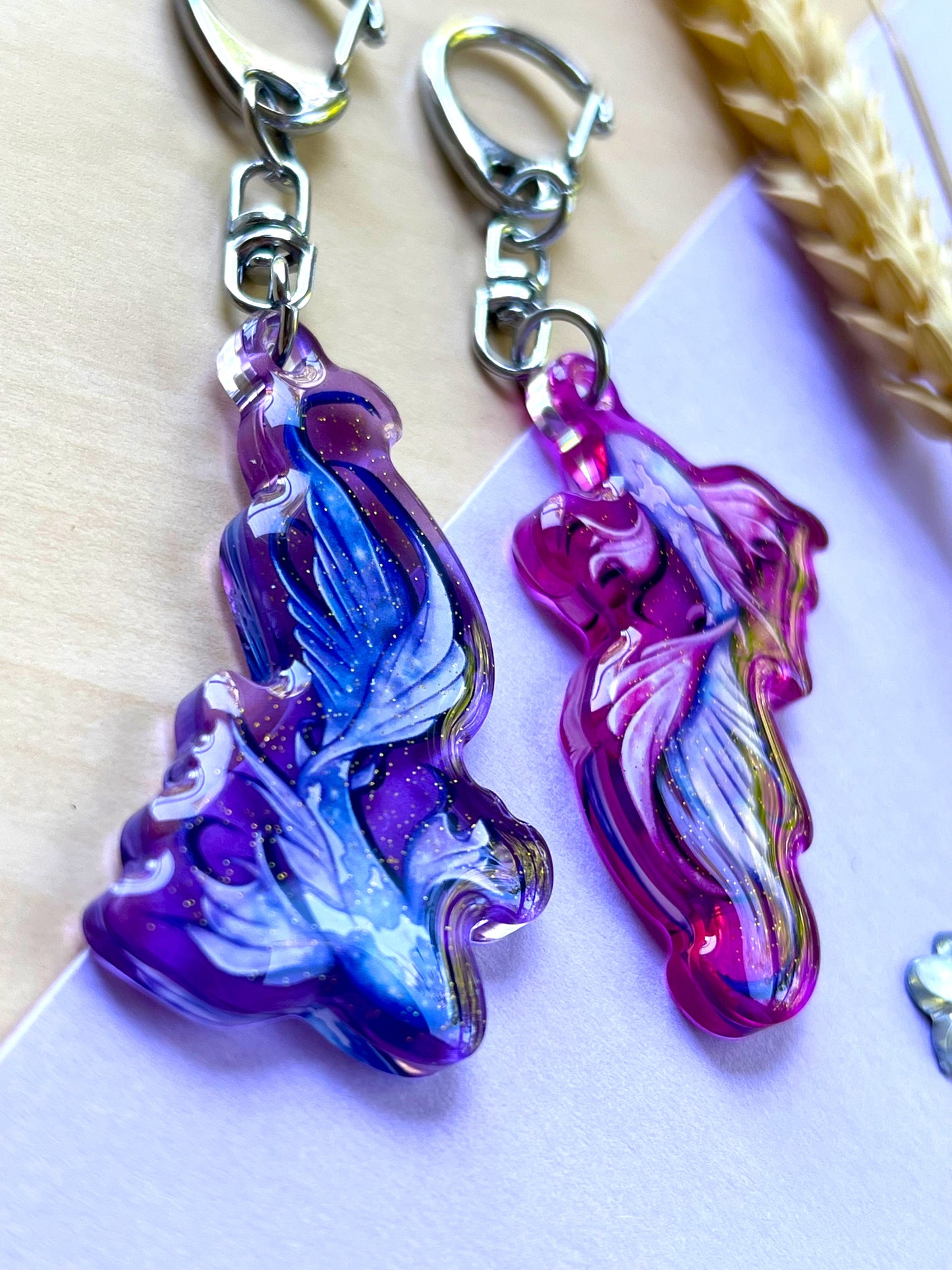 Porte-clef Carpes Koi étoilées - Inspiration Japon