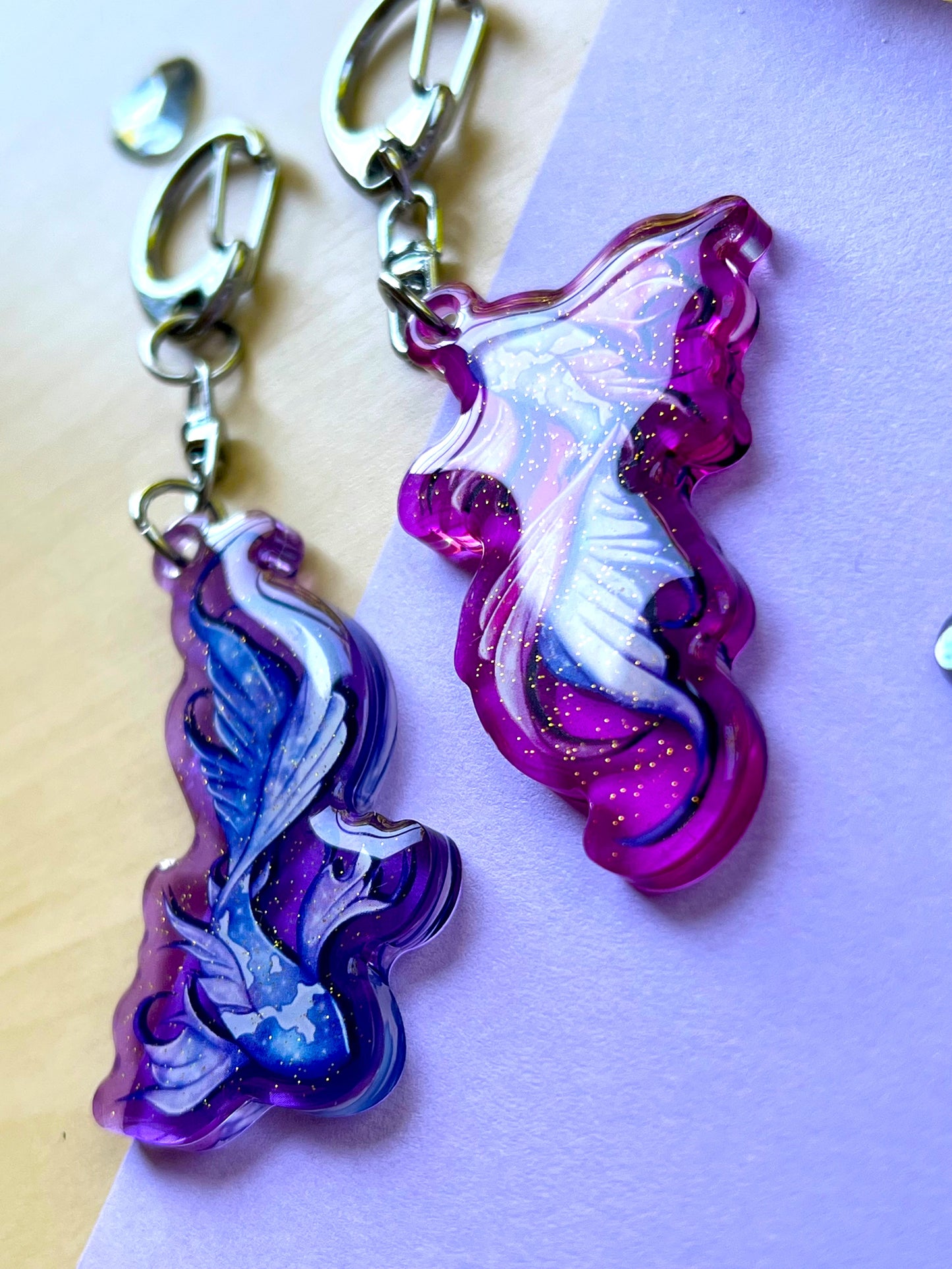 Porte-clef Carpes Koi étoilées - Inspiration Japon
