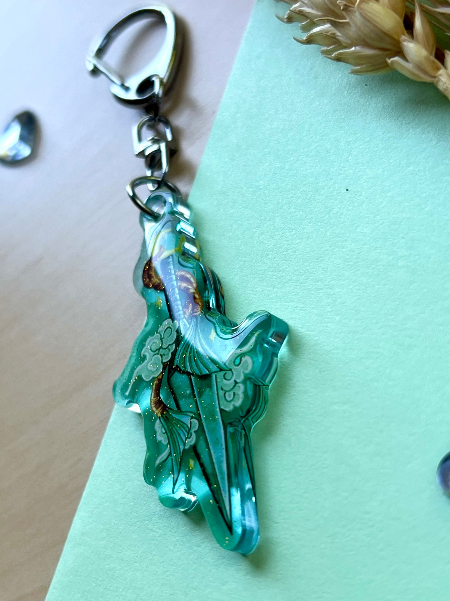 Porte-clef Kunai étoilé - Inspiration Japon