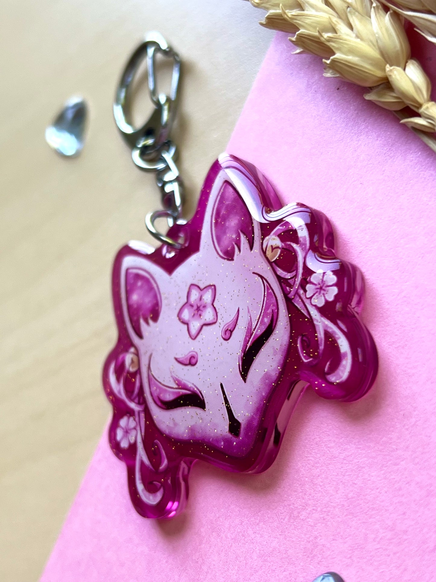 Porte-clef Masque Kitsune - Inspiration Japon