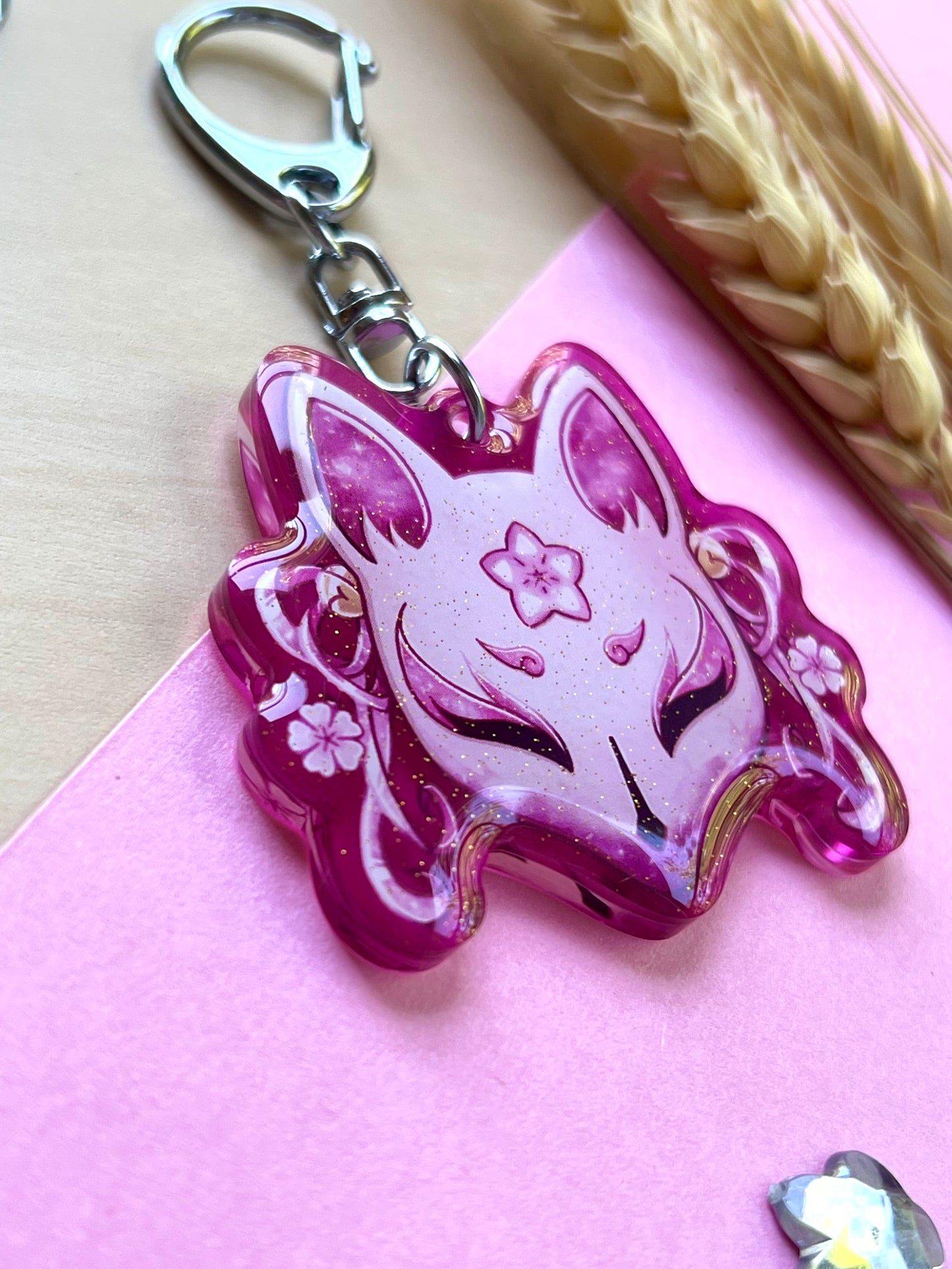 Porte-clef Masque Kitsune - Inspiration Japon