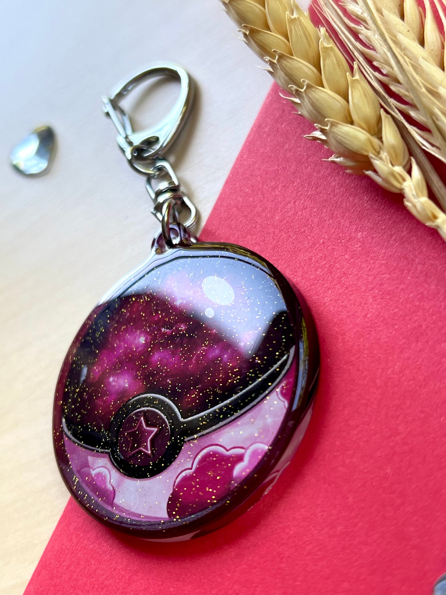 Porte-clef Pokeball étoilée - Inspiration Japon