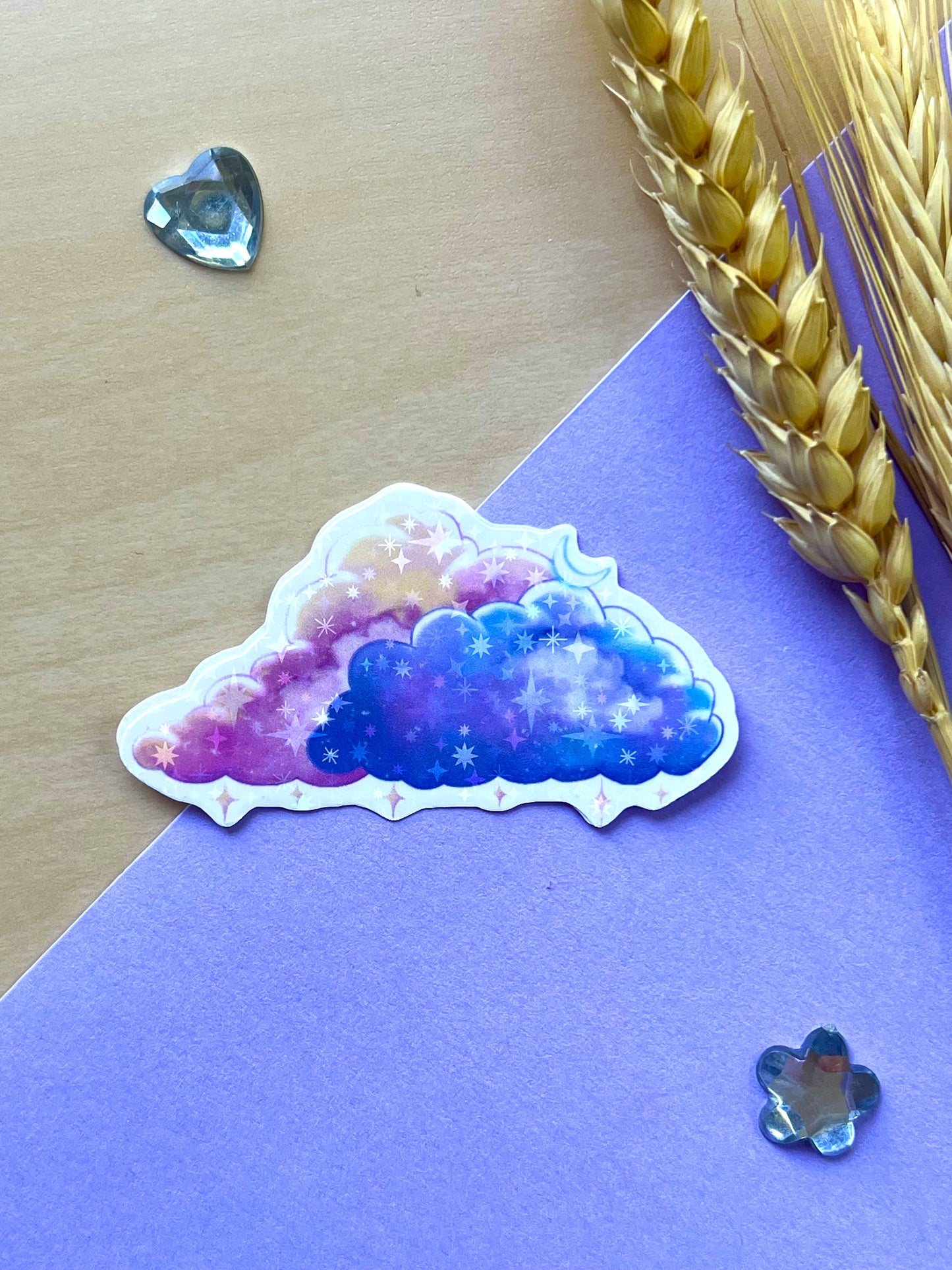 Stickers Nuages étoilés - Inspiration Japon