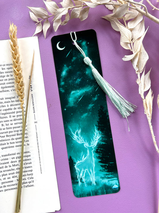 Marque-page Patronus Cerf - Art numérique poétique