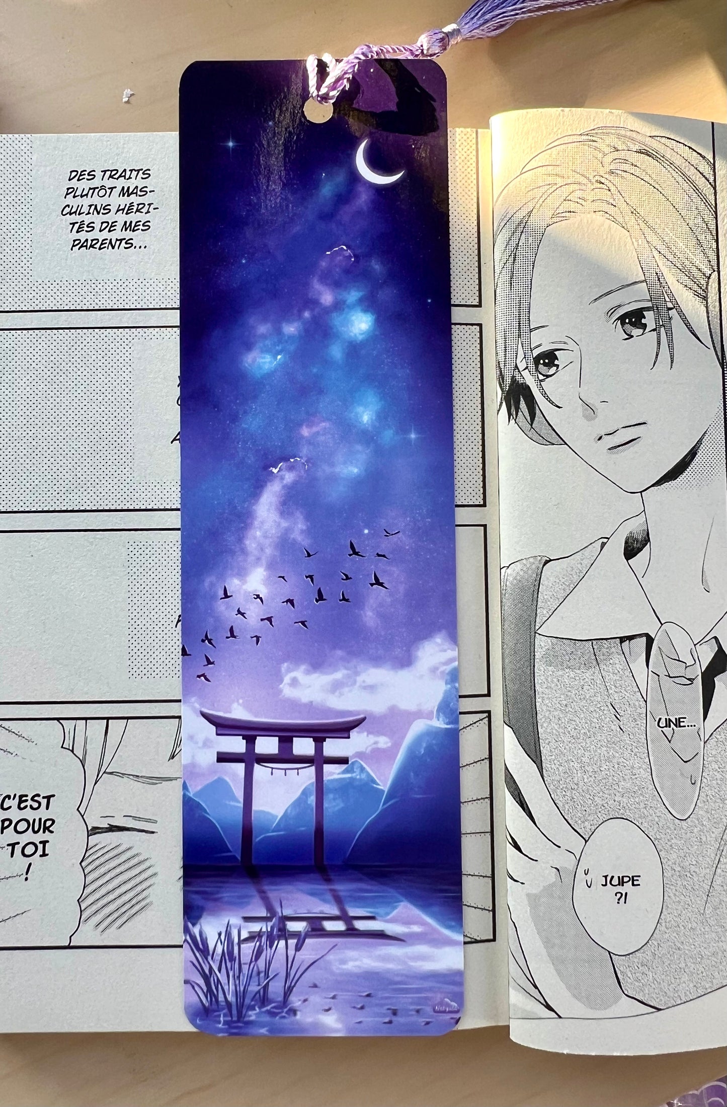 Marque-page japonais "Portail des rêves"  - Art numérique poétique