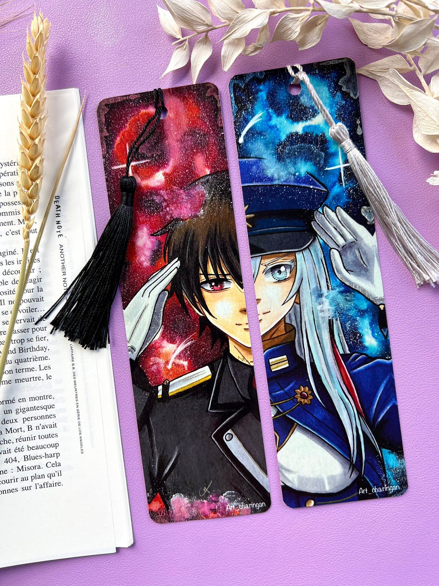 Marque-pages manga Shin / Vladilena - Art traditionnel
