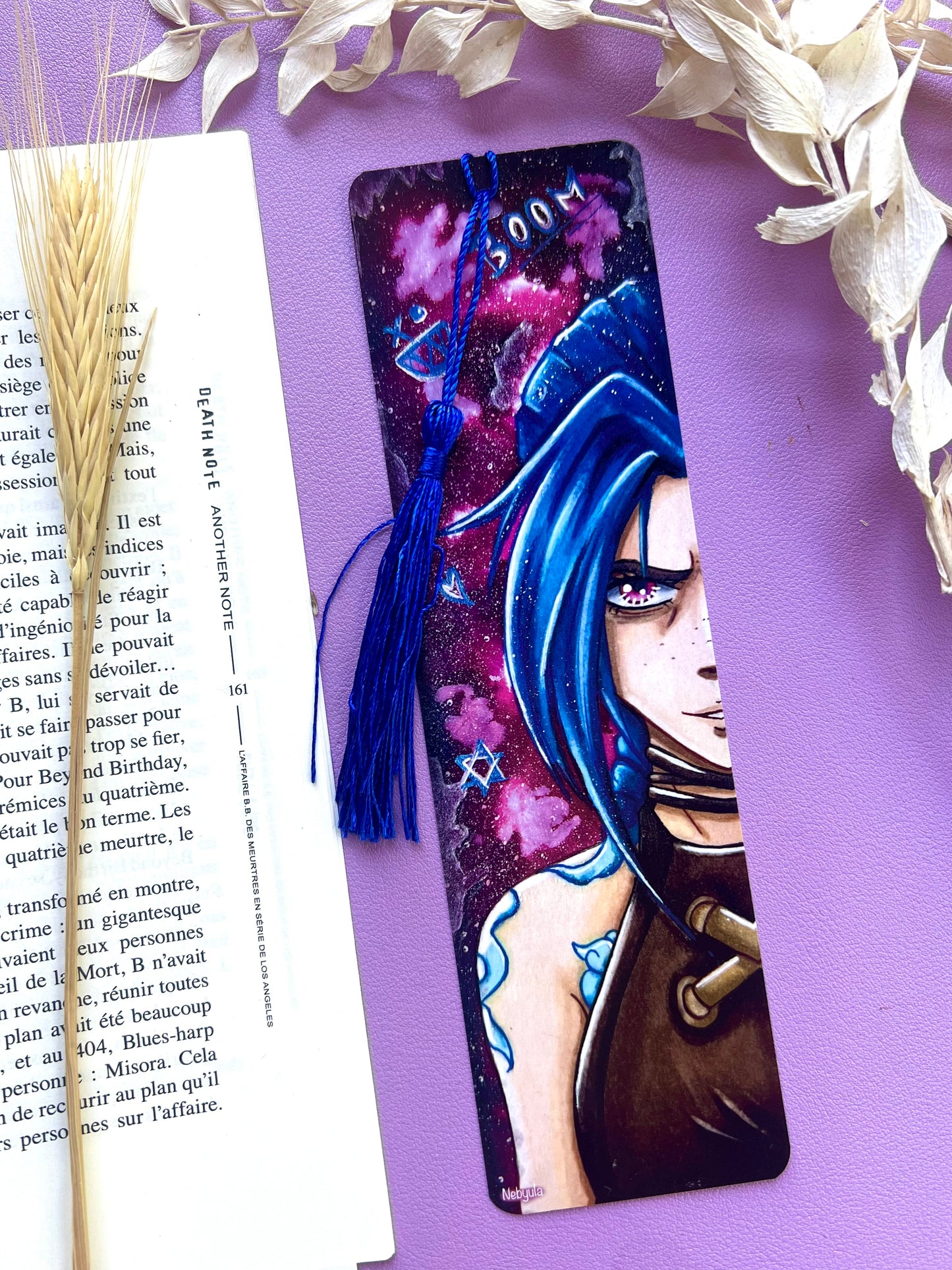 Marque-pages aquarelle Arcane - Jinx/VI - Art traditionnel