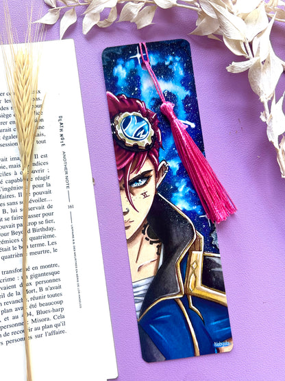 Marque-pages aquarelle Arcane - Jinx/VI - Art traditionnel