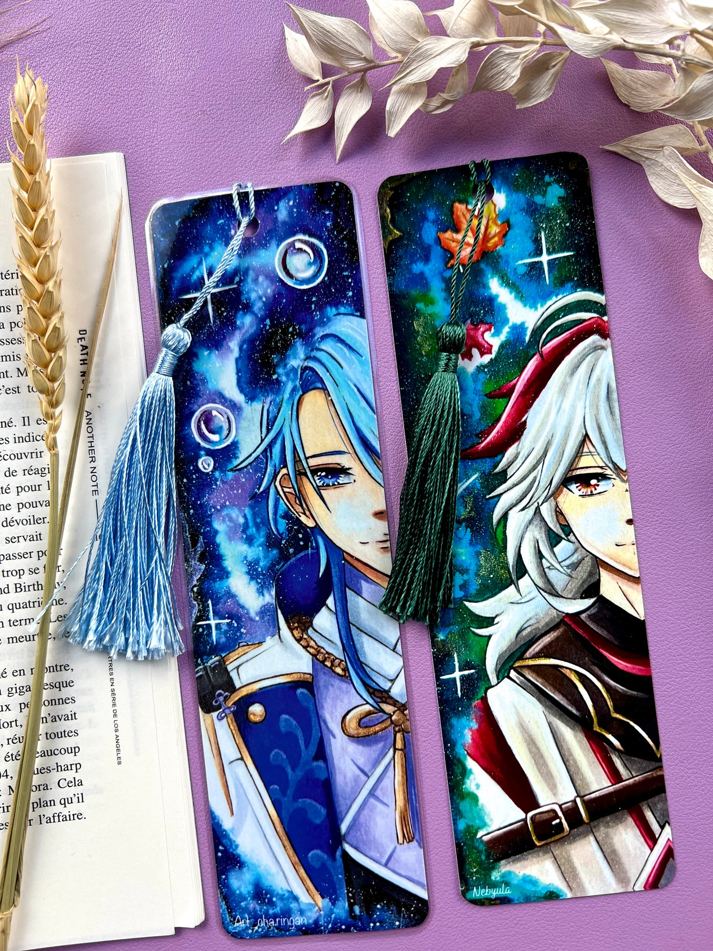 Marque-pages Genshin Ayato/Kazuha - Art traditionnel