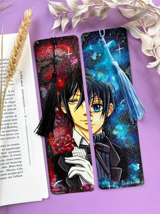 Marque-pages Black Butler Sebastian / Ciel - Art traditionnel