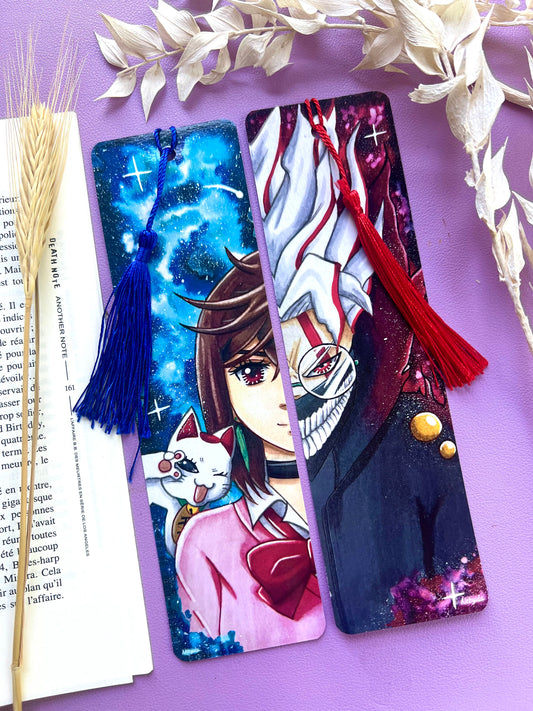 Marque-pages Dandadan - Momo/Okarun - Dessin inspiration manga