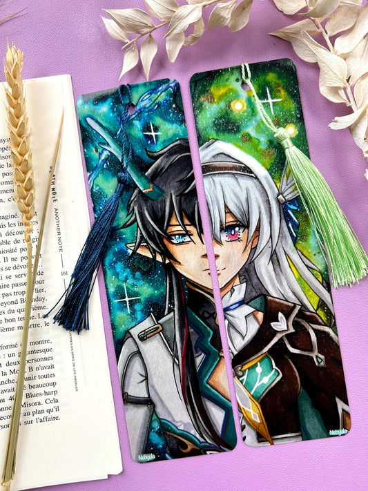 Marque-pages Honkai Dan Heng / Luciole - Art traditionnel