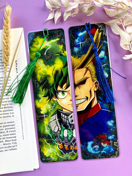Marque-pages Héros/Sensei - Dessin Inspiration manga