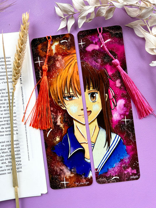 Marque-pages Fruit Basket Kyo / Tohru - Art traditionnel