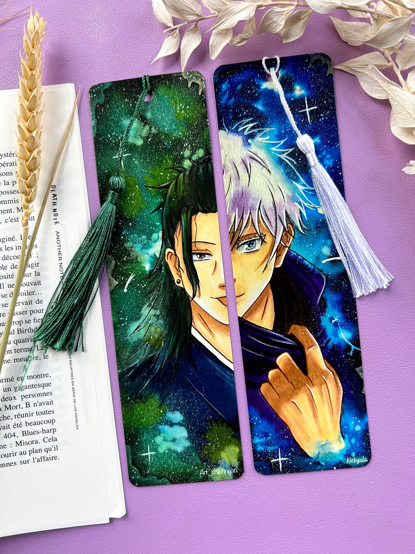 Marque-pages aquarelle Geto / Gojo - Art traditionnel