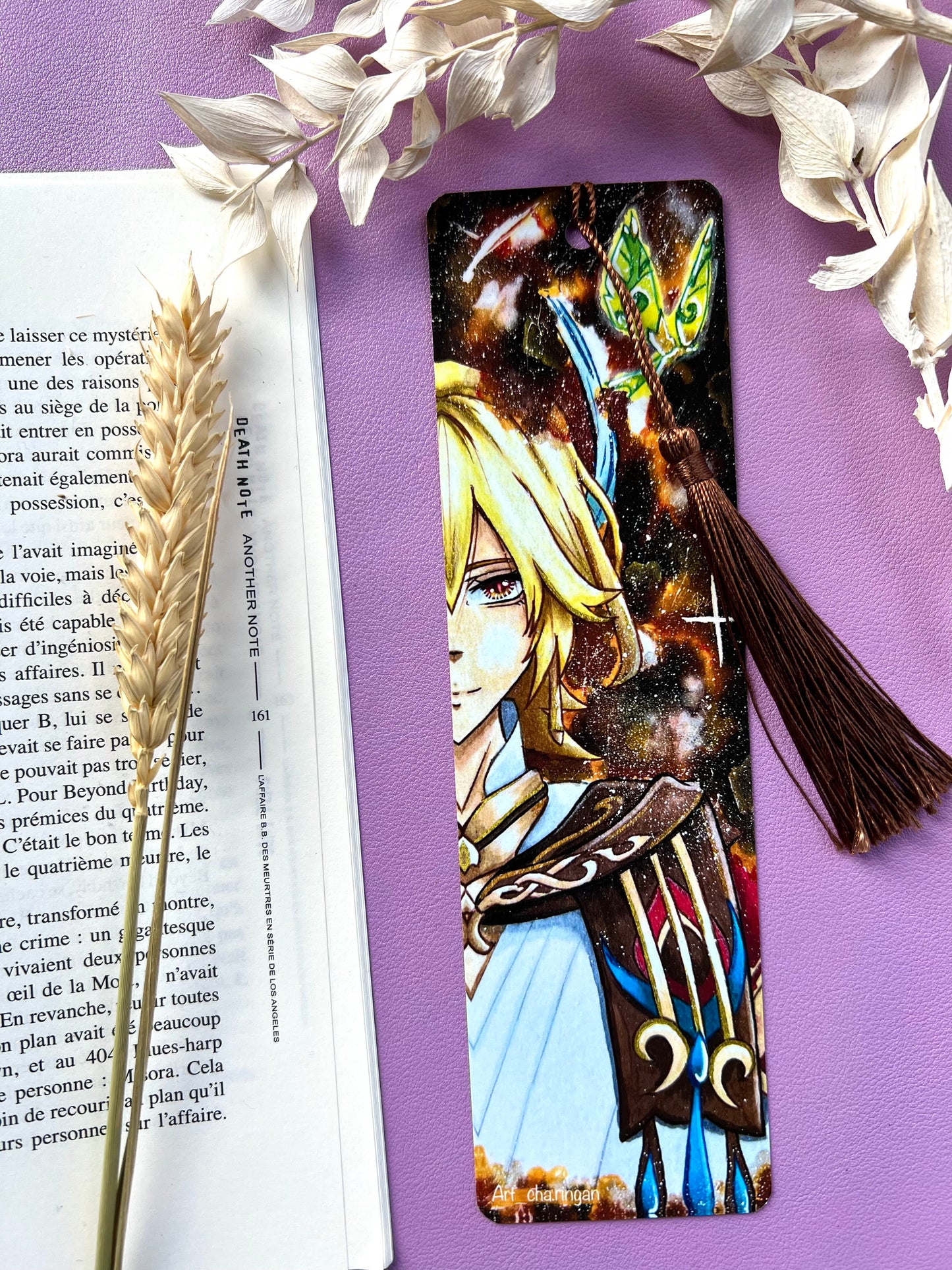 Marque-pages Genshin Alhaitham / Kaveh - Art traditionnel