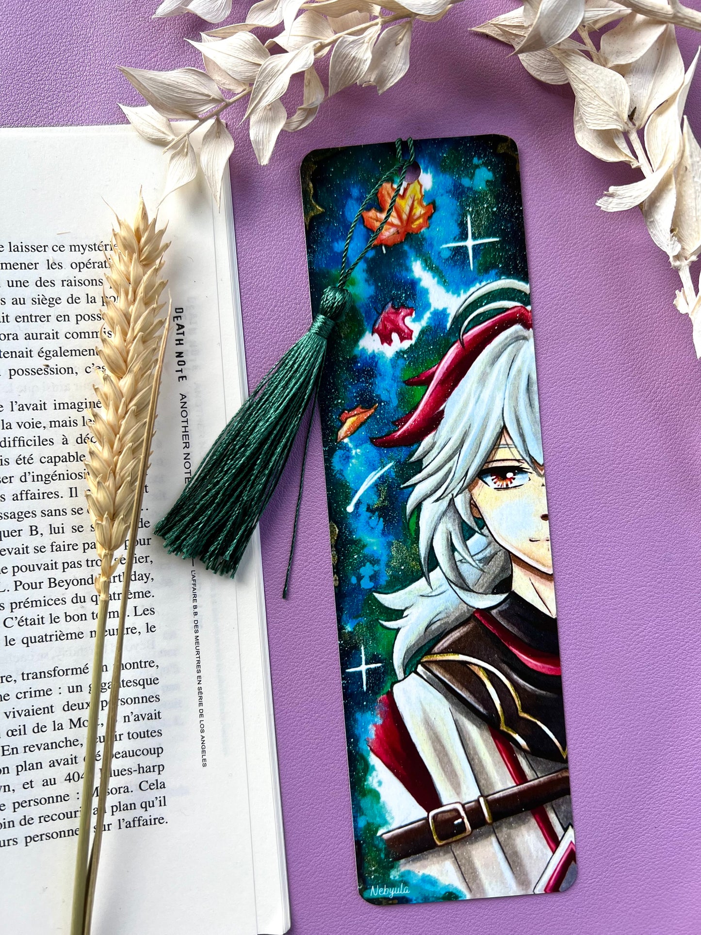 Marque-pages Genshin Ayato/Kazuha - Art traditionnel