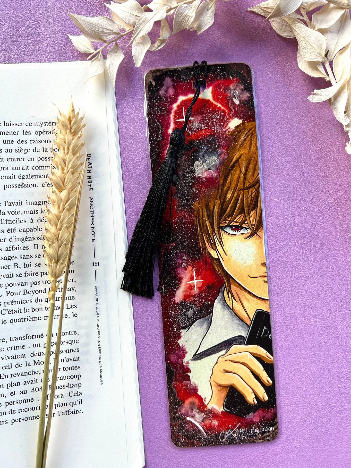 Marque-pages Death Note Light / L - Art traditionnel