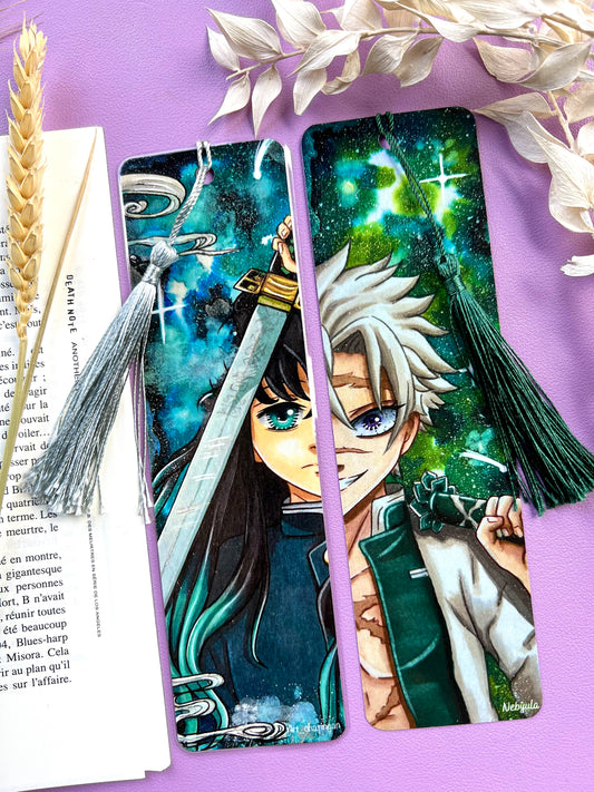 Marque-pages Piliers brouillard / vent   - Dessin Inspiration manga