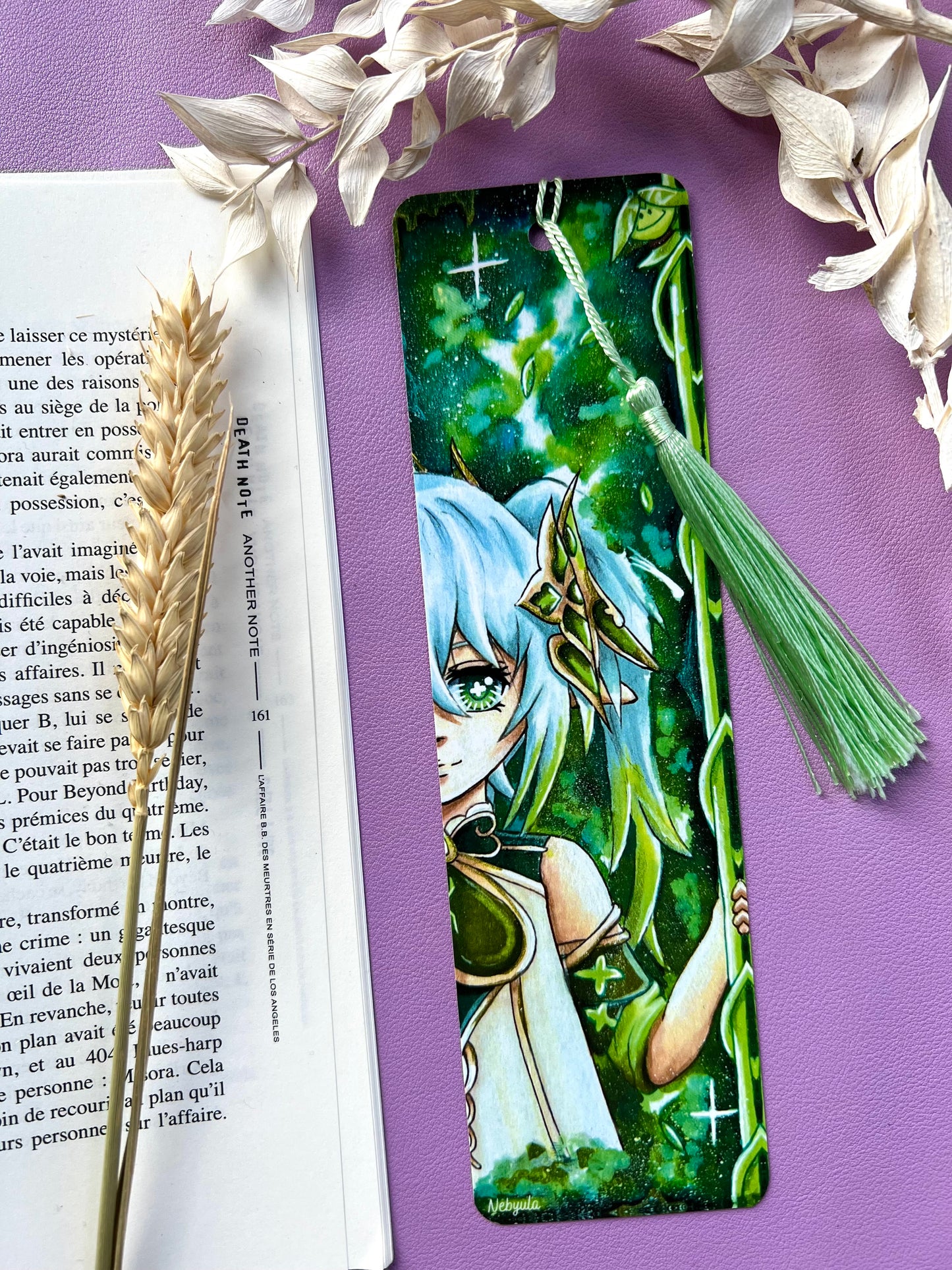 Marque-page Genshin Scaramouche/Nahida - Art traditionnel