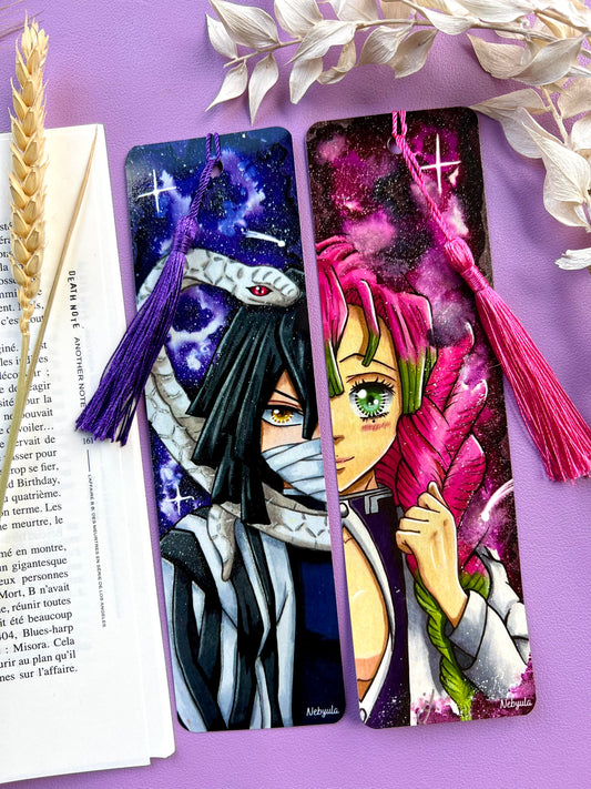 Marque-pages manga Piliers Serpent/Amour- Dessin Inspiration manga