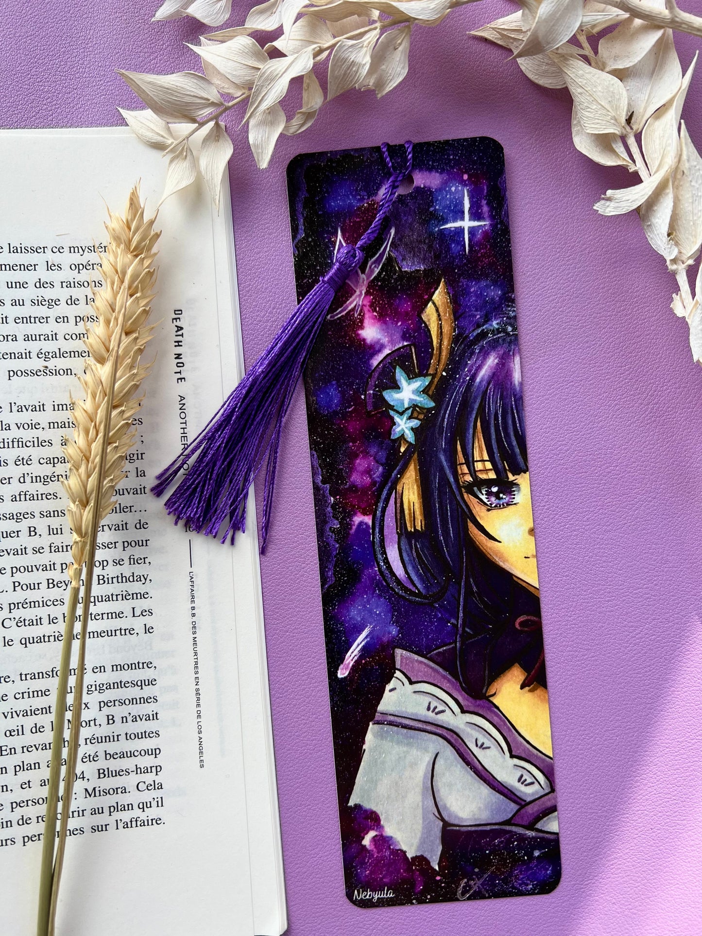 Marque-pages Genshin Shogun Raiden/Yae Miko - Art traditionnel