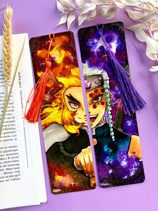 Marque-pages Piliers Feu/Son - Dessin Inspiration manga
