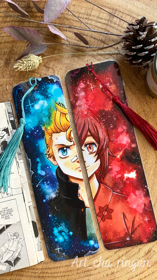 Marque-pages aquarelle Takemichi / Hinata
