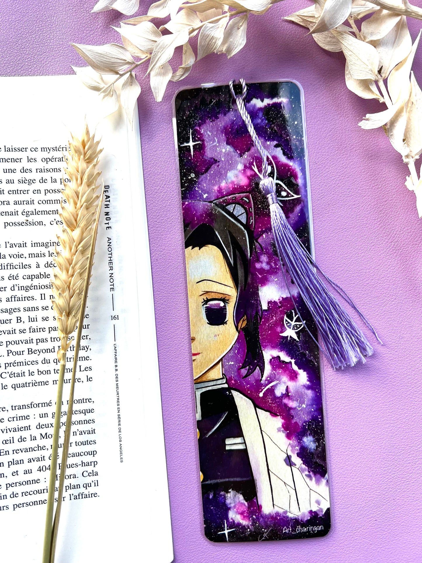 Marque-pages manga Piliers Eau / insecte  - Dessin Inspiration manga