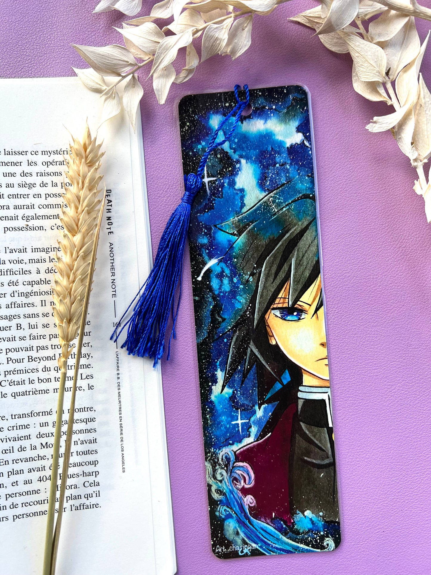 Marque-pages manga Piliers Eau / insecte  - Dessin Inspiration manga