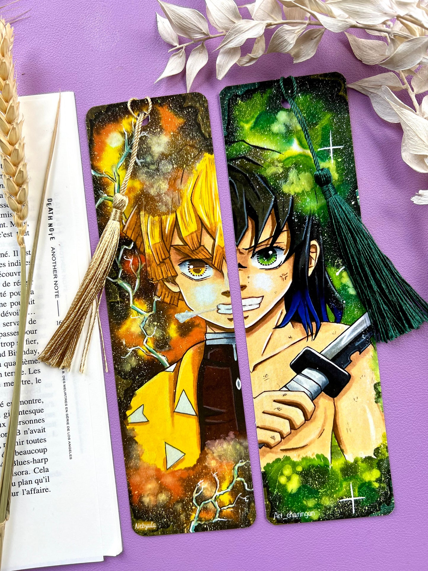 Marque-pages Héros Foudre / Sanglier  - Dessin Inspiration manga