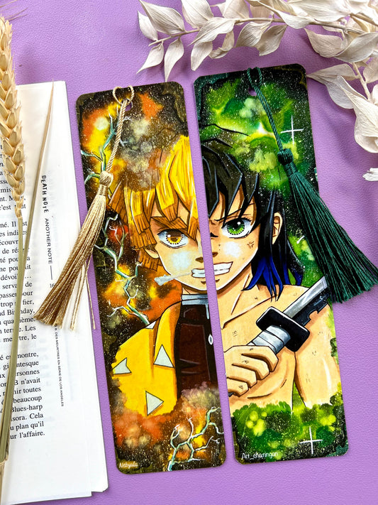 Marque-pages Héros Foudre / Sanglier  - Dessin Inspiration manga