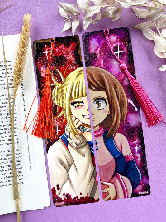 Marque-pages aquarelle Toga/Ochaco - Art traditionnel