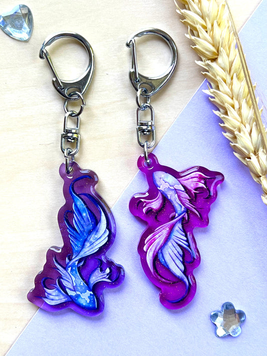 Porte-clef Carpes Koi étoilées - Inspiration Japon