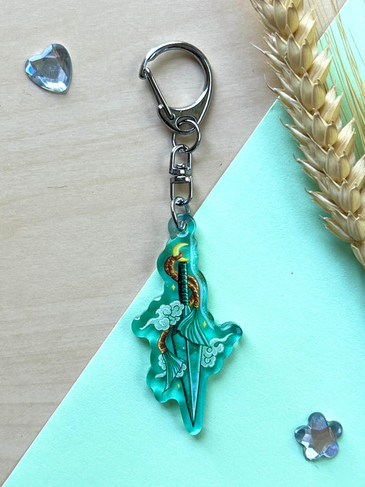 Porte-clef Kunai étoilé - Inspiration Japon