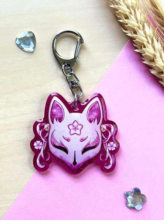Porte-clef Masque Kitsune - Inspiration Japon