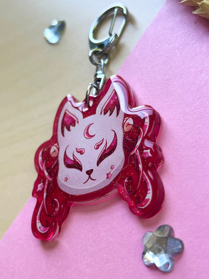 Porte-clef Masque chat - Inspiration Japon
