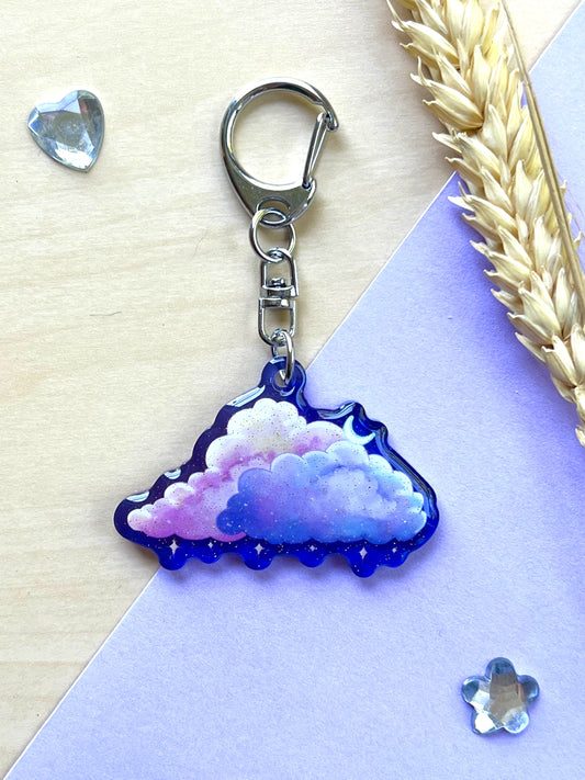 Porte-clef Nuages étoilés - Inspiration Japon
