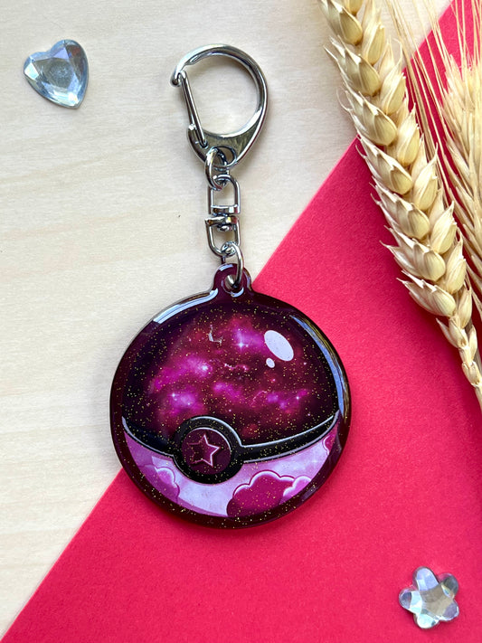 Porte-clef Pokeball étoilée - Inspiration Japon