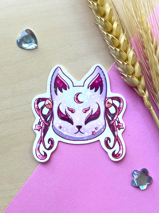 Stickers Masque chat - Inspiration Japon