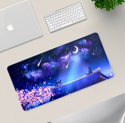 Tapis de souris XL Balade nocturne - Art digital