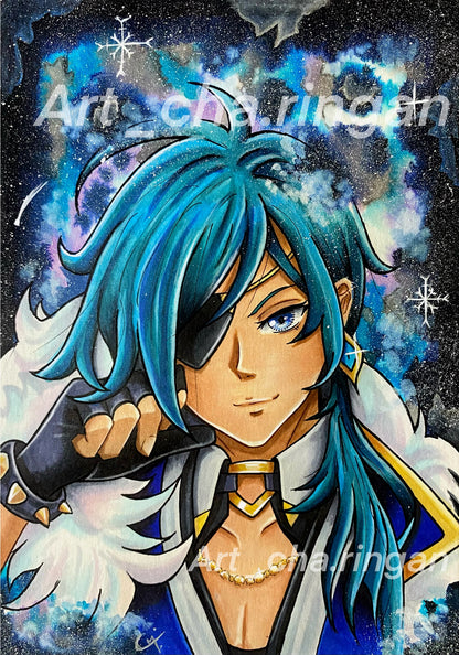Illustration aquarelle Kaeya