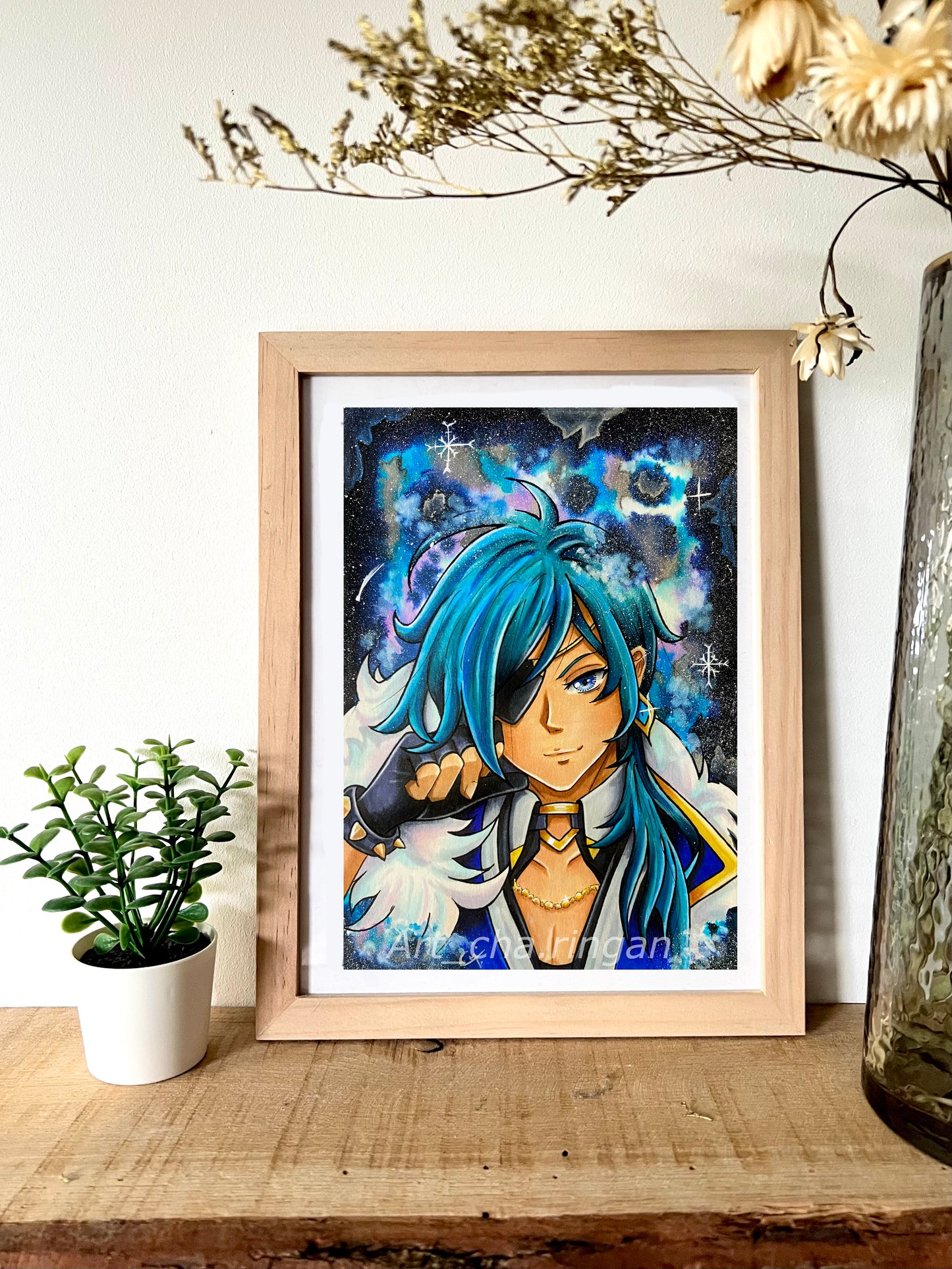Illustration aquarelle Kaeya