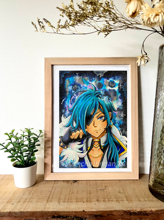 Illustration aquarelle Kaeya