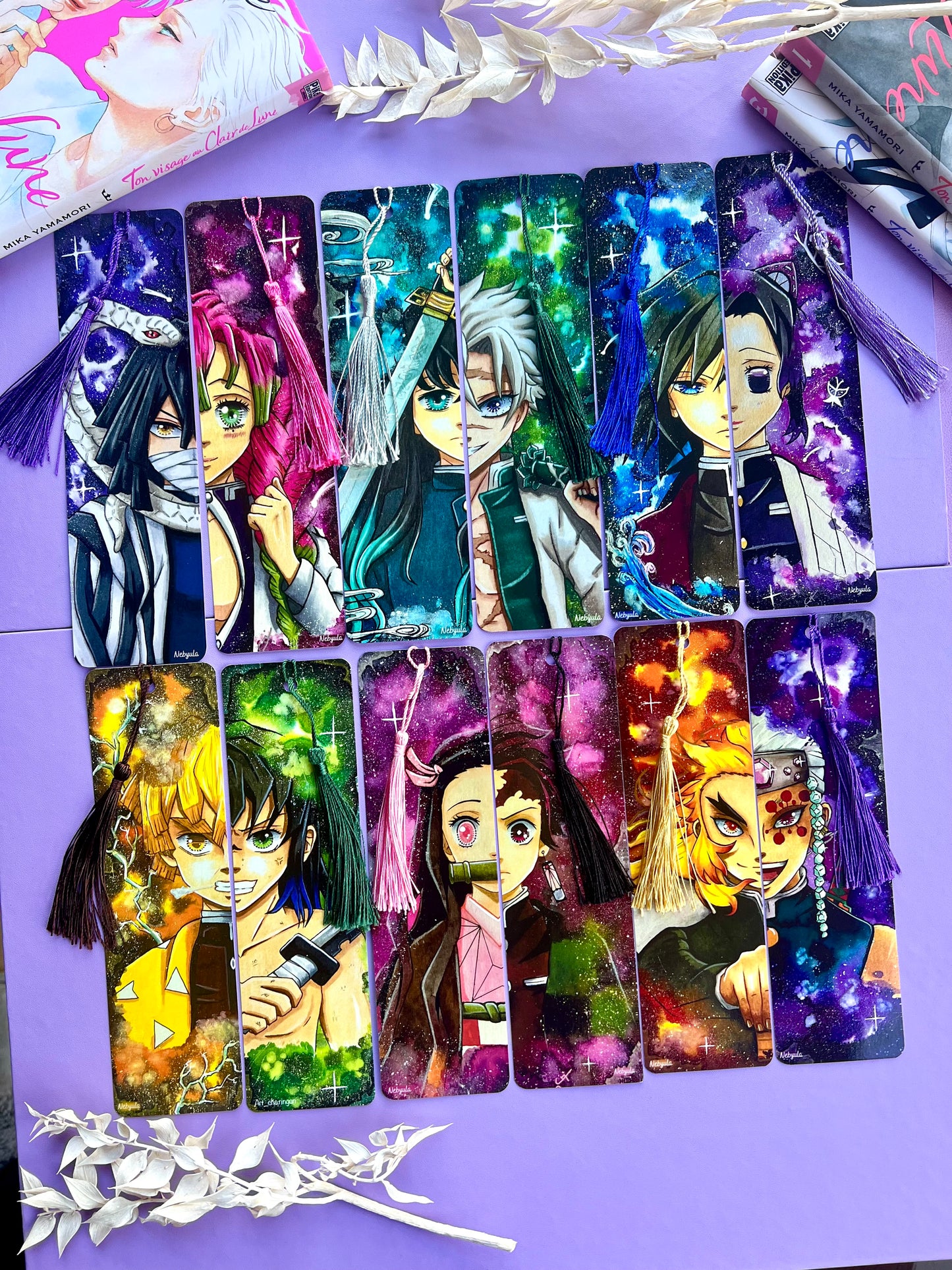 Marque-pages aquarelle Pourfendeur Demons