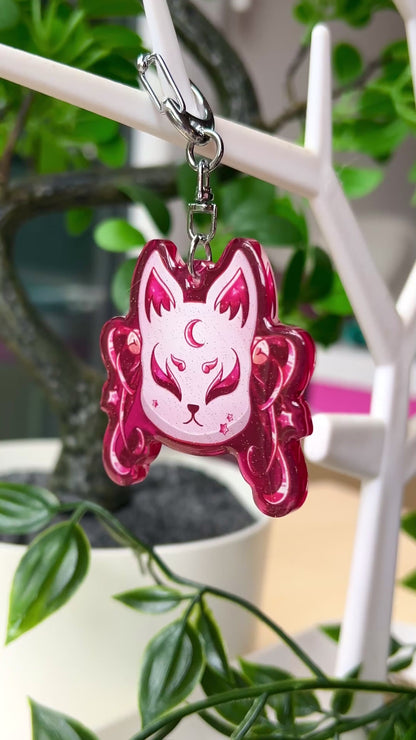 Porte-clef Masque chat - Inspiration Japon