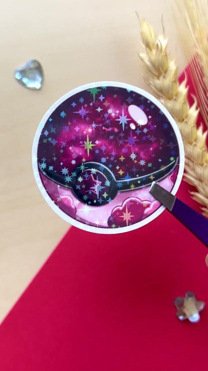 Stickers Pokeball étoilée - Inspiration Japon