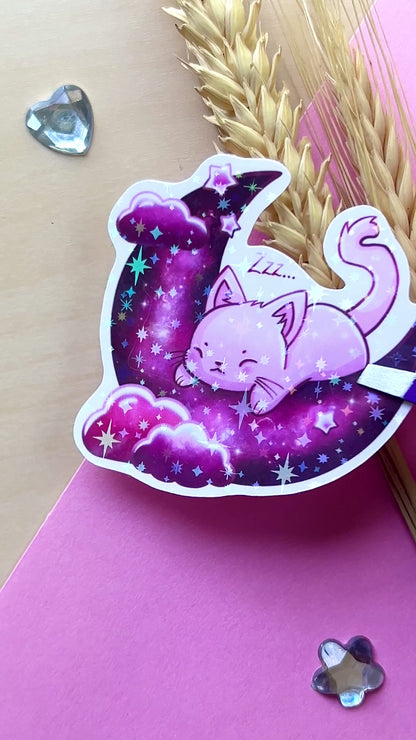 Stickers Sieste étoilée - Chat - Inspiration Japon