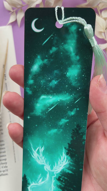 Marque-page Patronus Cerf - Art numérique poétique